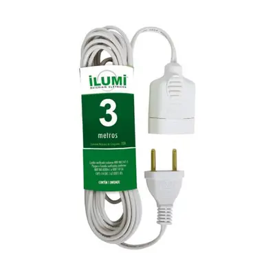 CORDAO PROLONGADOR PARALELO 3,0m 10A 250V~ BR