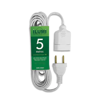 CORDAO PROLONGADOR PARALELO 5,0m 10A 250V~ BR