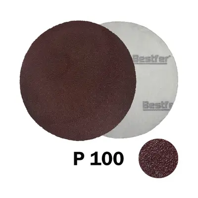 DISCO DE LIXA BASE VELCRO 125MM - 10PCS - #100