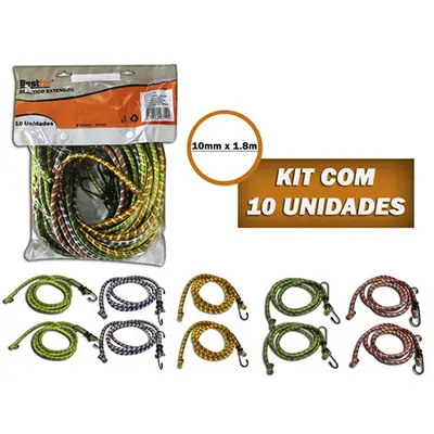 ELASTICO EXTENSOR 1,8MX10MM KIT 10PCS