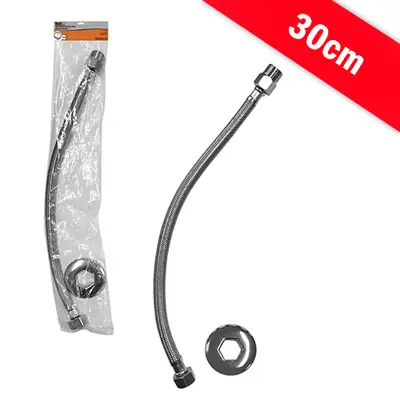 ENGATE FLEXIVEL DE ACO INOX 30CM