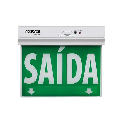 PLACA DE SINALIZAヌテO SEMPRE ACESA PSA225 DUPLA FACE