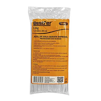REFIL P/ PISTOLA DE COLA 7,2MMX30CM 1KG