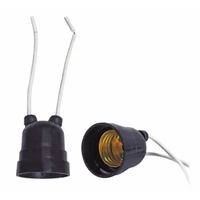 SOQUETE DE LAMPADA C/RABICHO 14CM E27